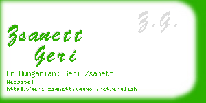 zsanett geri business card